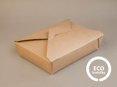 Papírový box hnědý 1500 ml