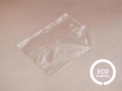 Bio plastový sáček průhledný 17,5 × 20,5 cm
