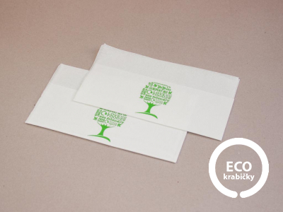 Papírové ubrousky přírodní 33 cm Green Tree