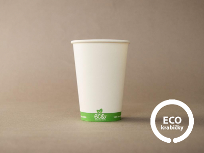 Papírový kelímek ECO CUP bílý 180 ml/7 oz 