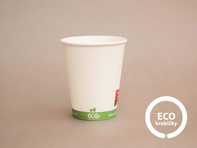 Papírový kelímek ECO CUP bílý 150 ml/6 oz