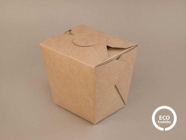 Papírový NOODLE box hnědý 950 ml