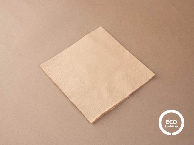 Papírové ubrousky přírodní 24 cm
