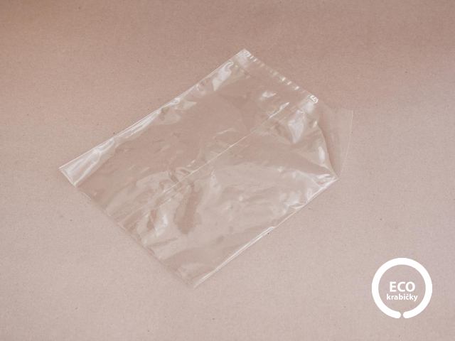 Bio plastový sáček průhledný 17,5 × 20,5 cm