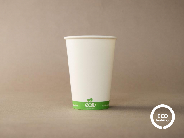 Papírový kelímek ECO CUP bílý 180 ml/7 oz 