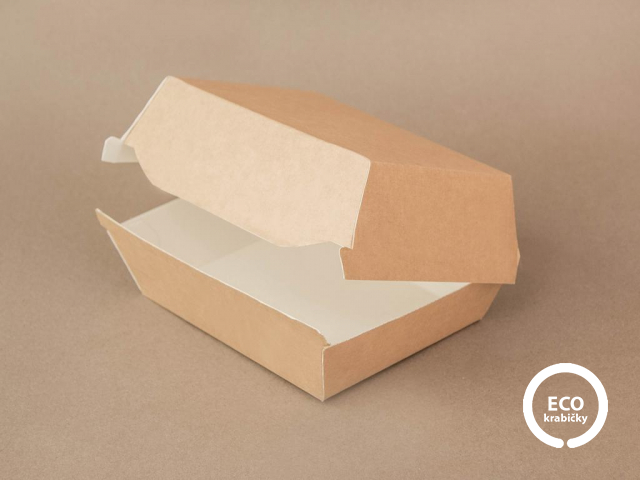 Papírový hamburger box 115×115×70mm