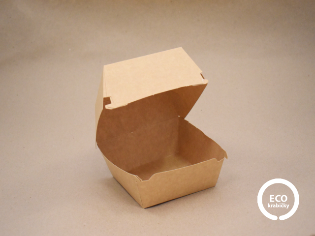 Papírový hamburger box 11,6 × 11,6 × 10 cm