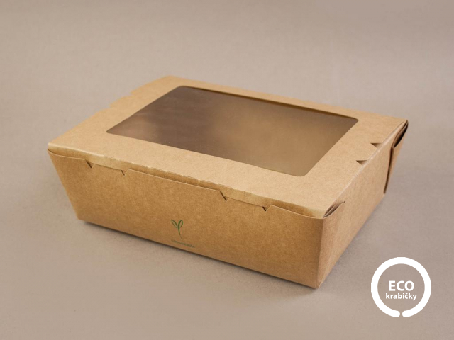 Papírový box s PLA oknem