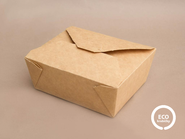 Papírový box hnědý 1300 ml