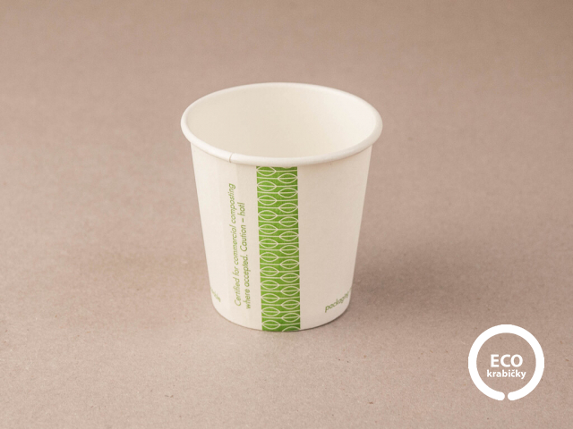 Papírový kelímek na horký nápoj bílý 114 ml/4 oz 