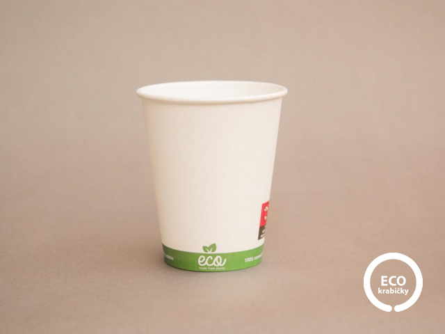 Papírový kelímek ECO CUP bílý 150 ml/6 oz