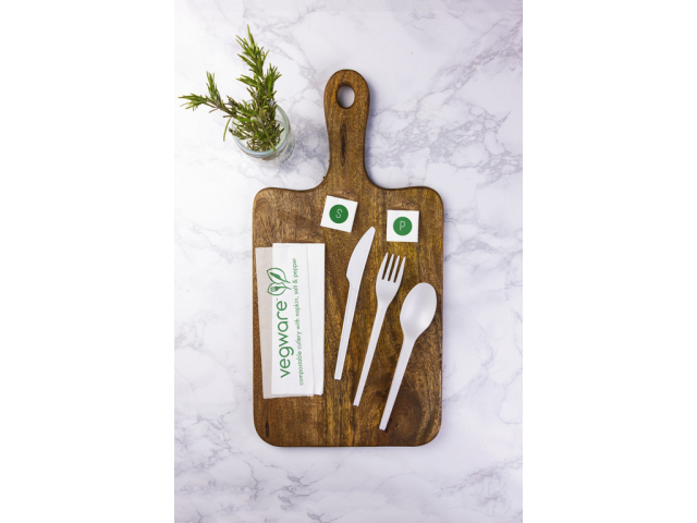 Bio plastová souprava příboru 16 cm