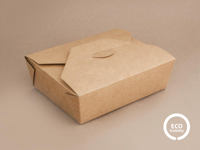 Papírový box hnědý 1050 ml